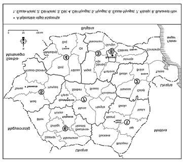 120 Benedek József 4. ábra. A romániai Fejlesztési Régiók Forrás: Benedek J. (2006) A legsarkalatosabb kérdés a székelyföldi megyék (Hargita és Kovászna) besorolásával kapcsolatos.