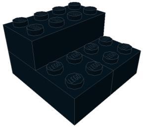 áll. 1. lépés 2. lépés 3. lépés 4. lépés 6 blokk szükséges: 2 fekete blokk és 4 fehér blokk.