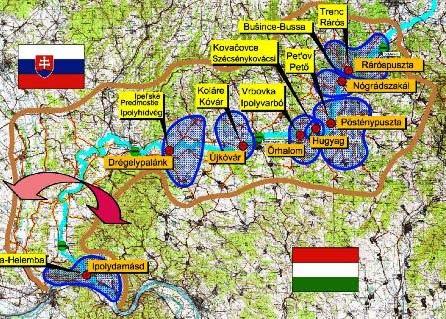 A Főmterv Rt. 2003. szeptemberében Hálózati vizsgálat Ipoly-hidak újjáépítésre /tervszám:12.02.