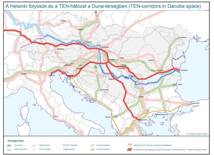 Alprogram Potenciálisan érintett országok Területi lehatárolás Európai Duna Régió Stratégia EDRS 3.2.