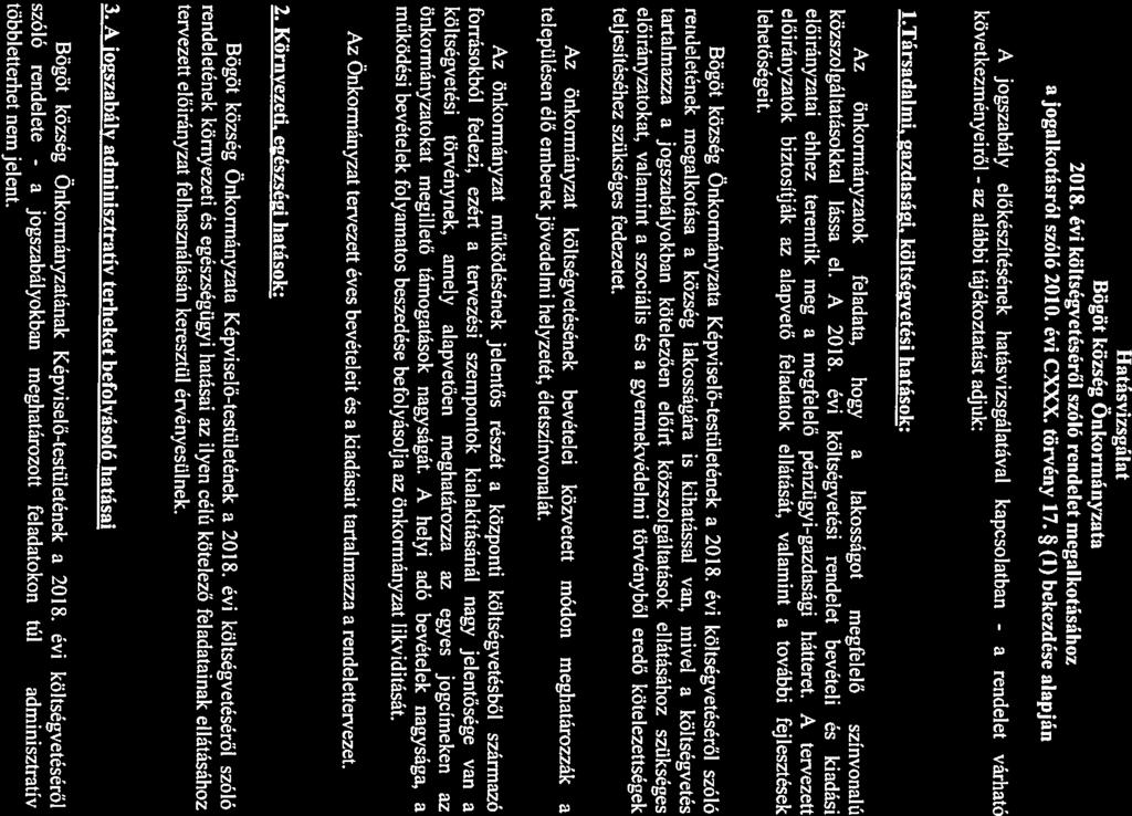 1.Társdlmi, 2zdsá2i. költséwvetési htások: következményeiről - z joglkotásról szóló 2010. évi CXXX. törvény 17.
