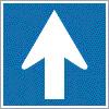 ábra); a tábla azt jelzi, hogy az úttestet a táblánál útburkolati jellel kijelölt