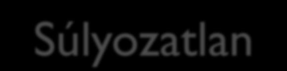 (Súlyozatlan) relatív szórás: nem fajlagos mutatók esetében A valód egyenlőtlenségeket a relatív szórással mérhetjük Relatív szórás: abszolút mutatók esetében Képlete: σ = X adatsor szórása x = X