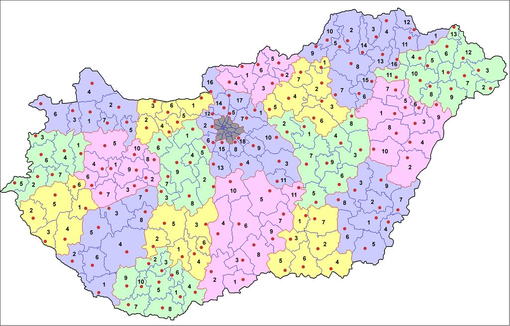 174 járás (2015-től)