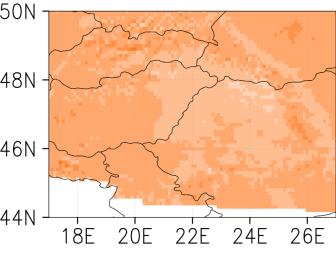 alföldi területre vonatkozó átlagos éves és évszakos hibák (17.