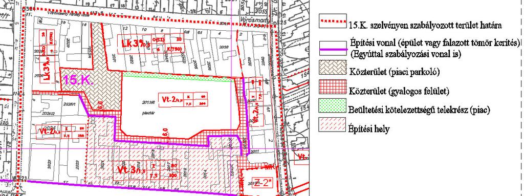 c) Beépítettség: max. 40% d) Építménymagasság: min. 3,5 m, max.