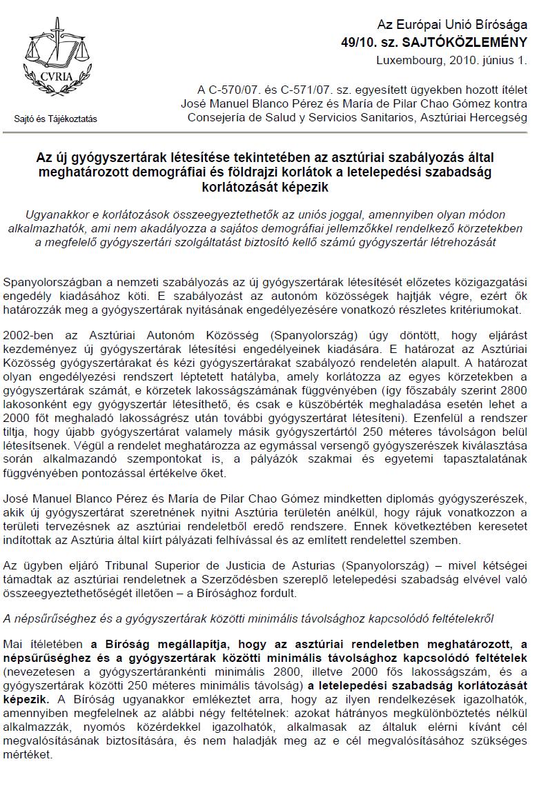 2.2. Piacszabályozás a