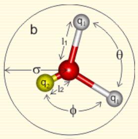 Ismétlés Modellek Intermolekuláris potenciálok Rövid hatótávolságú taszító (részecskék véges mérete - Pauli-féle kizárási elv) { ha r < σ