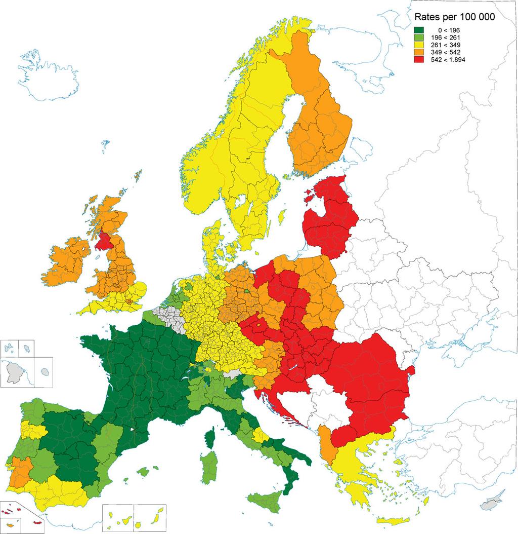 Kardiovaszkuláris eredetű halálozás Globális probléma Regionális különbségek Mo.