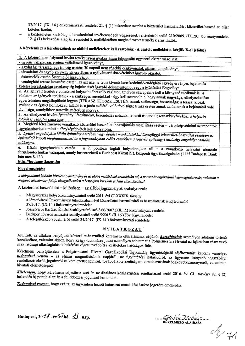 37/2017. (IX. 14.) önkormányzati rendelet 21.