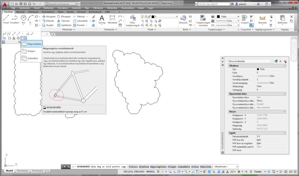 76 AZ AUTOCAD LT 2016 ALAPJAI lapot, ellipszist, vonalláncot, amelyet ezt követően a program a megadott ívhosszakkal alakít át. 1-58.