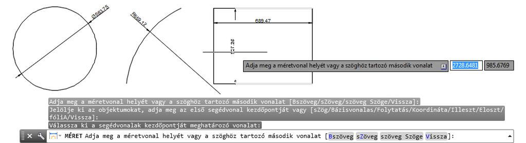 78 AZ AUTOCAD LT 2016 ALAPJAI 1-61. ábra A szövegtörés a méretszöveg szélességének módosításával is beállítható (lásd a 62. ábrát).