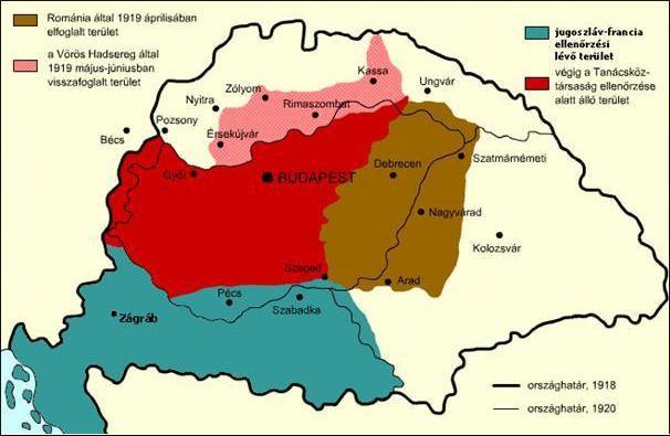 33 Az I. Világháború után, nem voltunk hajlandóak tudomásul venni, hogy a szép wilsoni elvek ellenére a nagyhatalmak Magyarországot megcsonkításra ítélték.