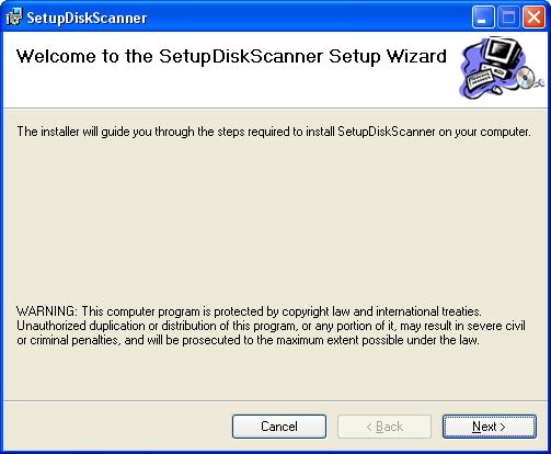 Szkenner program letöltése ikonra klikkelünk (a letöltésre kerülő program megnevezése: SetupDiscScanner.msi). 2.