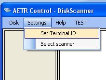 3. A feldolgozó program beállítása 3.1. Terminálazonosító beállítása A Start menüpontból indítható a DiscScanner.