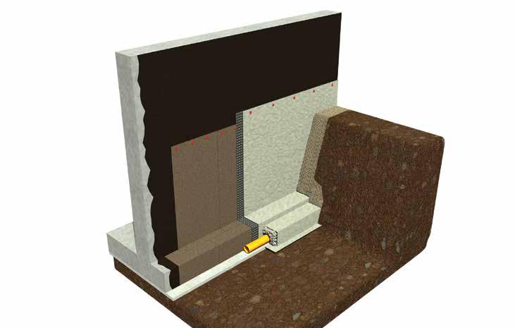 8.2 ALÉPÍTMÉNYI SZIGETELÉSEK Az ADESO lemezeket talajban lévő épületszerkezetek talajpára és talajnedvesség elleni szigetelésére is alkalmazzák.