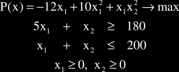 Alkalmazható-e a fent leírt Frank-Wolfe féle gradiens módszer olyan NLP feladathoz, amelyben P(x) = 10x 1 - x 1 2 + 12x 2 - x 2 2 és L halmaz (12.2)-(12.3) alakú? 5.