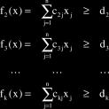 Többcélú lineáris programozás Ennek az F(x) célfüggvénynek bizonyos esetekben gazdasági értelme is lehet.
