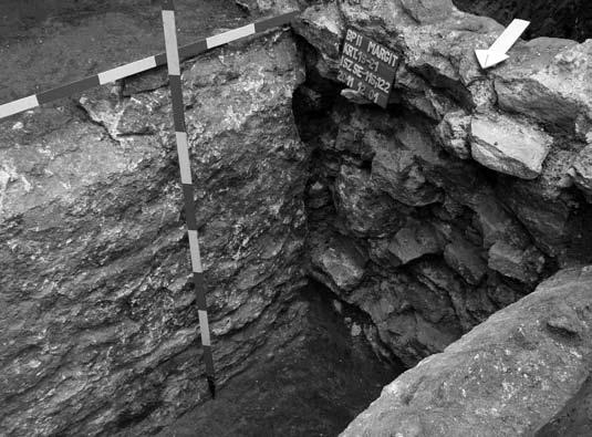 varát (5. kép) egy viszonylag mélyen alapozott kerítés határolta, amely több sírt megbolygatott.