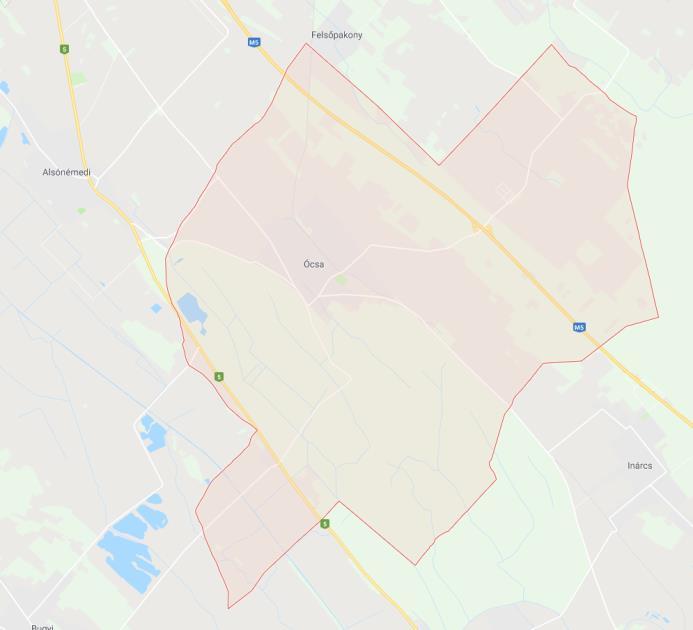 1. ÖSSZEFOGLALÓ VIZSGÁLAT 1.1. A TERVEZÉSI TERÜLET RÖVID BEMUTATÁSA A tervezési terület Ócsa északnyugati részén, a Budapest irányába tartó
