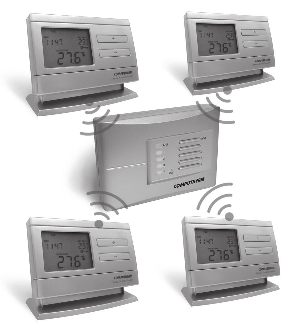 COMPUTHERM Q8RF multizónás, vezeték nélküli (rádiófrekvenciás), programozható, digitális szobatermosztát Kezelési útmutató A készülék