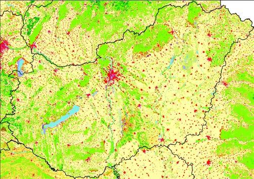 KÖZÖS ADATMODELL CORINE felszínborítás Copernicus HRL Erdők Copernicus Lokális