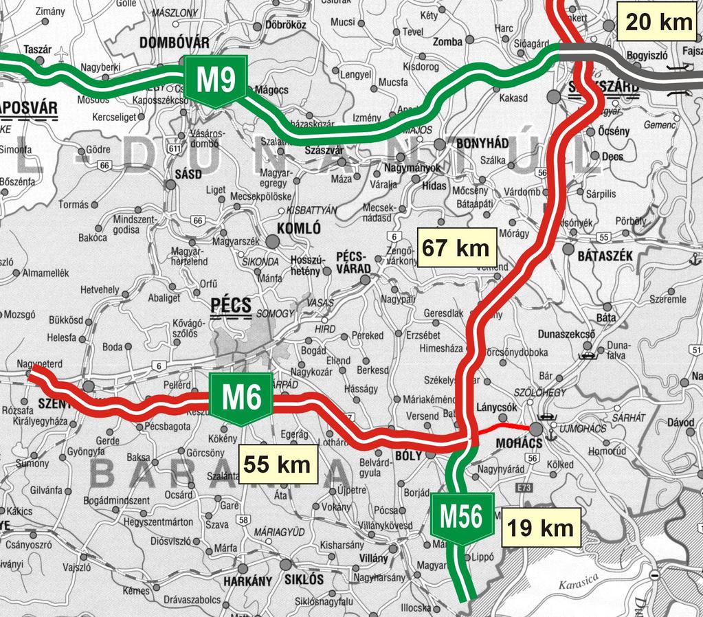 Áttekintő térkép M6-M60