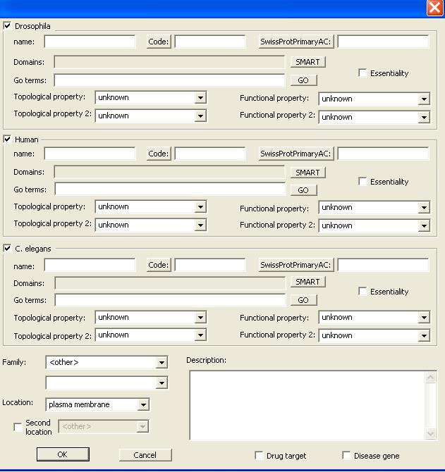 9. ábra A Signalink program pont űrlapja az adatbázis tulajdonságok megadásához.