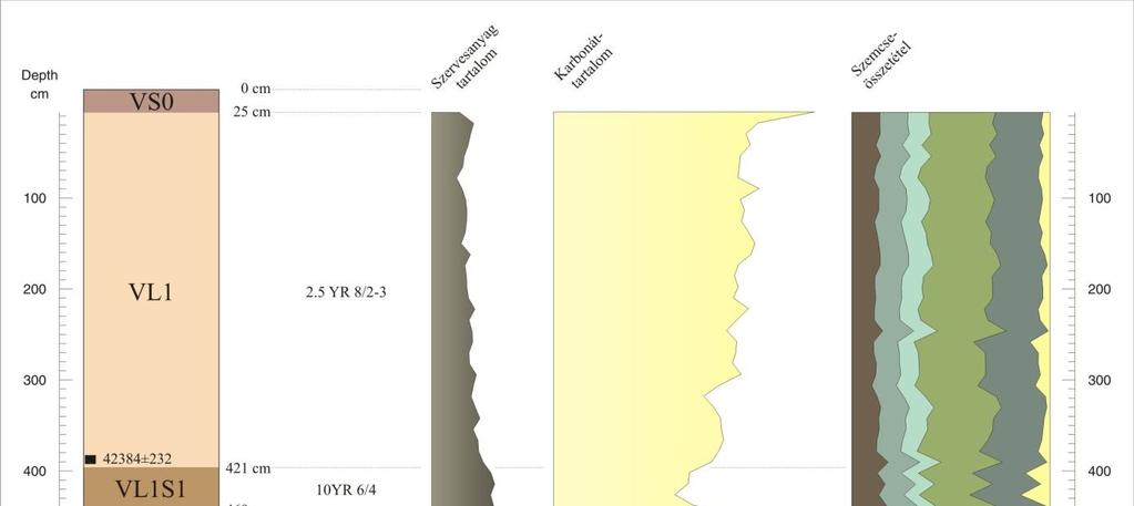 A 805 cm magasságú szelvény alsó 24 centiméterén egy feltáratlan paleotalaj szint található, szinte teljesen fosszíliamentes. Jelölése VS2.