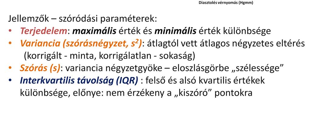 Ha minta leírására használjuk, akkor a Besselkorrigált formál, míg ha populáció, mint minta leírására használjuk, akkor a korrigálatlan formát használjuk.