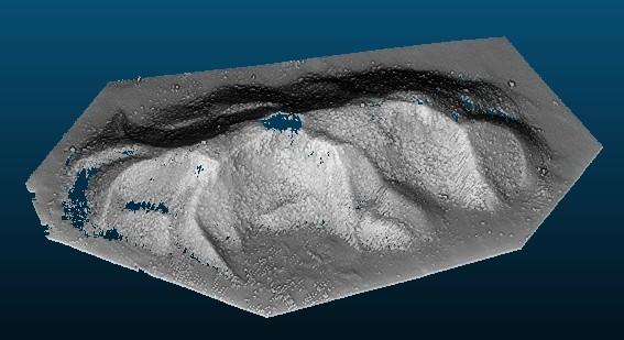 2. Földtömeg számítás, DTM Egy pontfelhőnk van amiből földtömeget kell számolni 11 millió pont ritkítása CloudCompare