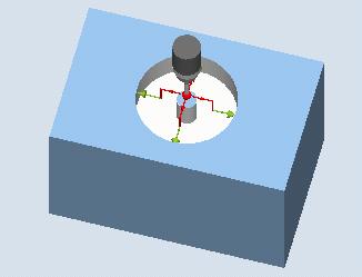 3.3 Munkadarab mérés (marás) A "3D tapintó beállítás" mérési módszernél a mérőtapintó kapcsolási iránya mindig az aktuális mérés-iránynak megfelelően van beállítva.