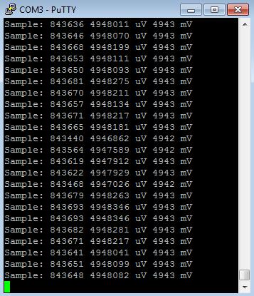 ADC_and_UART projekt A program futatásához csatlakozzunk egy terminál emulátor programmal (például PuTTY vagy Termite)!