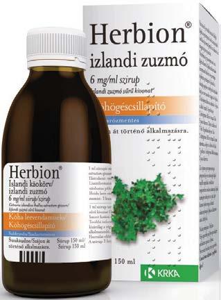 com OGYI-T-6793/125 Hurutos köhögésre Herbion borostyán 7 mg/ml szirup 150 ml A Herbion borostyán szirup borostyánlevél száraz kivonatát tartalmazó köptető, amelynek