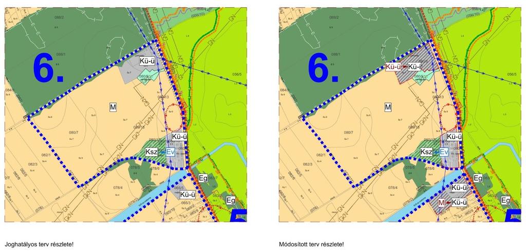 6. A tervezési feladat Külterületen Ófehértói út nyugati oldalán, Turisztikai célú fejlesztés támogatása, különleges beépítésre szánt turisztikai építési övezet kialakítása tevékenység változtatása