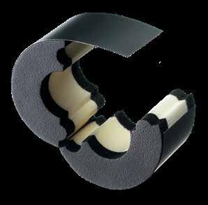 A két féldarab fekete PVC fóliával van kasírozva, melynek vége öntapadós, és a védőfólia lehúzása után ezzel zárható le.