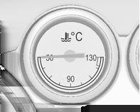 Műszerek és kezelőszervek 83 Hűtőfolyadék-hőmérséklet kijelző A hűtőfolyadék hőmérsékletét mutatja.