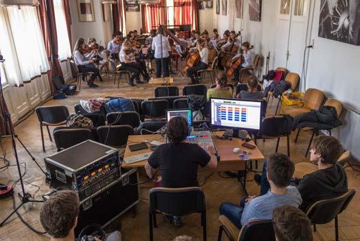 hangszerek akusztikai jellegztességei, esztétikai szempontjainak tisztázása után a következő felvételek készültek: Vujicsics Tihamér Zeneiskola növendékeinek -szóló produkciók- hangfelvétele.