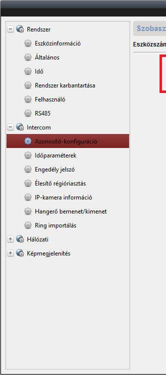 A Főállomás IP-címe a Mesterkészülék IP címe. A beltéri egységen a központ A (Fő) kapuállomás IP-címe általában az a kültéri egység, ami a rendszer legkülső eleme. Szóval pl.