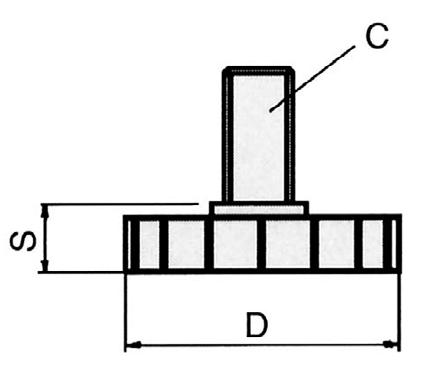 22 szintezőcsavar D (mm): 2 S (mm): 10