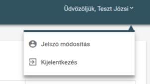 megerősíteni. - A jelszó sikeres módosítását követően ismét be kell lépni a modulba. 1.