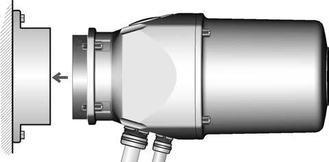 AMExC 01.1 Elektromos bekötés Kép 19: Tartókeret és ex-dugós csatlakozó sorkapcsokkal (KES) 5.4.3.