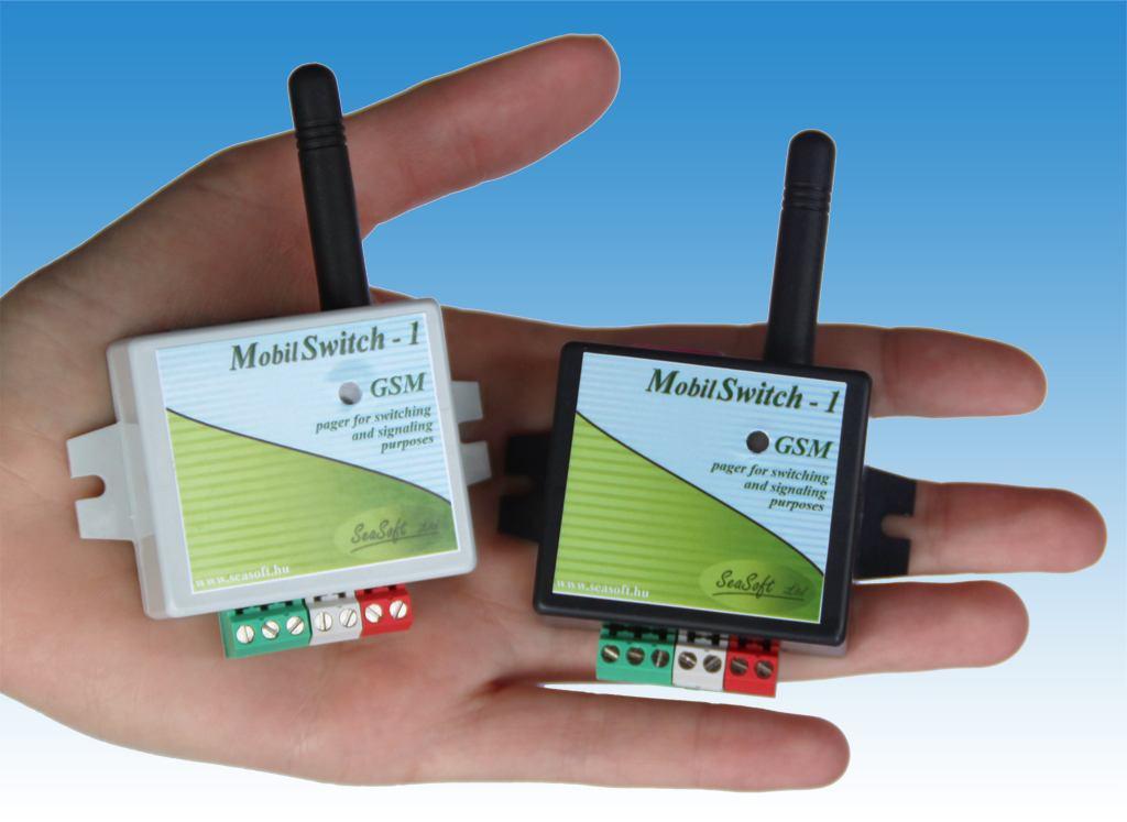 MobilSwitch 1 Általános célú GSM hívó, SMS küldő és távkapcsoló modul 1 bemenettel és 1 relés kimenettel A MobilSwitch-1 a piacon jelenleg kapható legolcsóbb általános célú GSM hívó, SMS küldő és