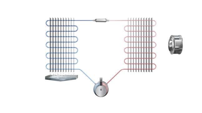 Elpárologtató Kondenzátor Expanziós szelep Nedves levegő Száraz levegő Száraz levegő A kondenzációs szárítás működési elve Ventilátor Csepptálca Kompresszor Condair DC sorozat A Condair ipari
