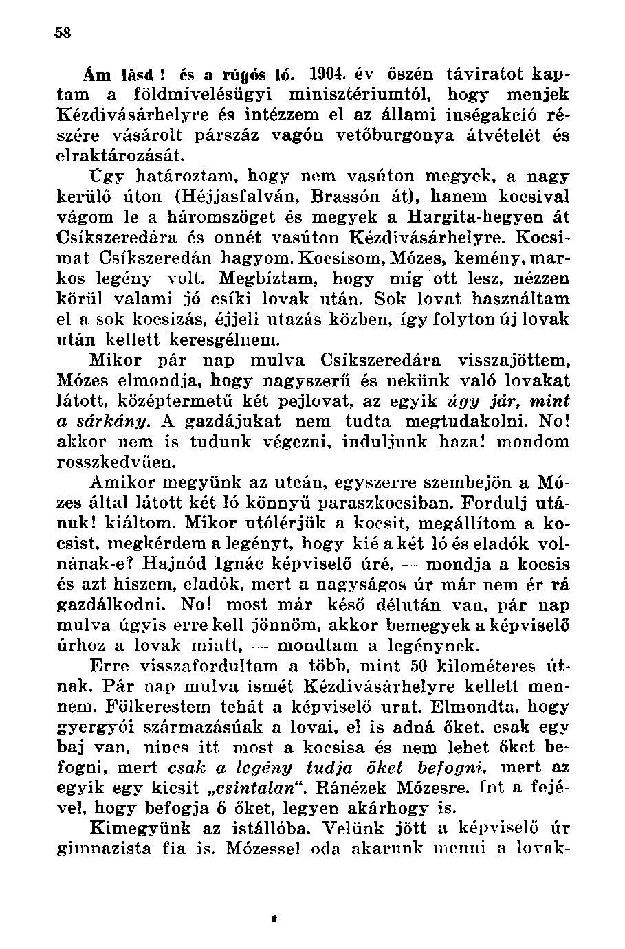 Ám lásd! és a rugós ló. 1904.
