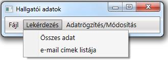 ábrán). e-mail címek listájának megjelenítése egy csak olvasható szövegmezőben.