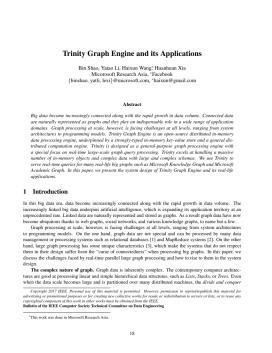GRÁFFELDOLGOZÁS KIHÍVÁSAI / TOPOLÓGIA / 2 [ ] the adjacent nodes of a graph node cannot be accessed without jumping in the data store no matter how we represent a graph [ ] a massive amount of random