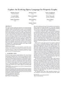, Cypher: An Evolving Query Language for Property Graphs,