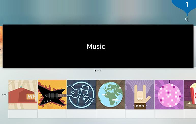 A Zene szolgáltatás használata Ez egy olyan zeneszolgáltató alkalmazás, amely dalokat javasol.