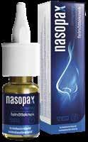 A Nasopax orrspray sok más orrspray-vel ellentétben két hatóanyag kombinációjával küzd meg az orrdugulással és a heveny arcüreggyulladással.